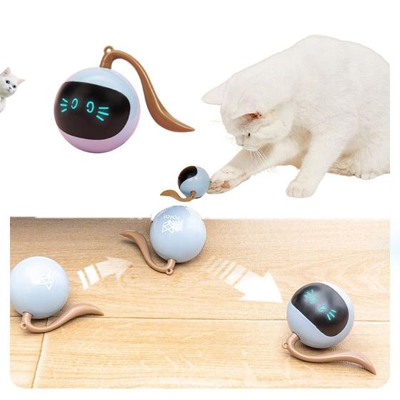 Imagem de Bola giratória recarregável USB interativa Cat Toy Wokex