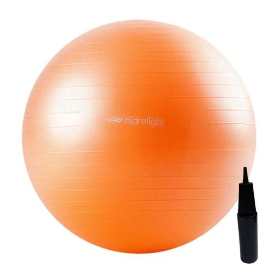 Imagem de Bola gym ball 55 cm ginastica laranja hidrolight