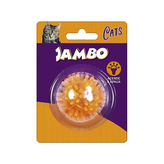 Imagem de Bola Luz Espinho Mini Cat Laranja - Jambo Pet