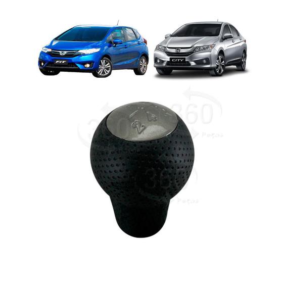 Imagem de Bola Manopla Cambio Honda Fit City  Preto