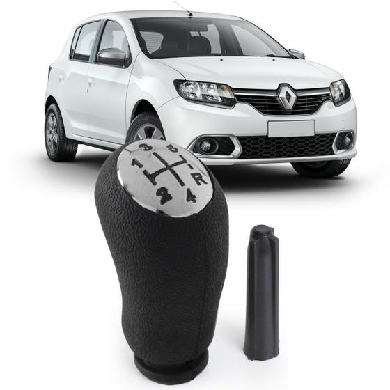 Bola Manopla Câmbio Sandero Logan Duster Cromado + Bucha Menor preço em Bola Manopla Câmbio Sandero Logan Duster Cromado + Bucha