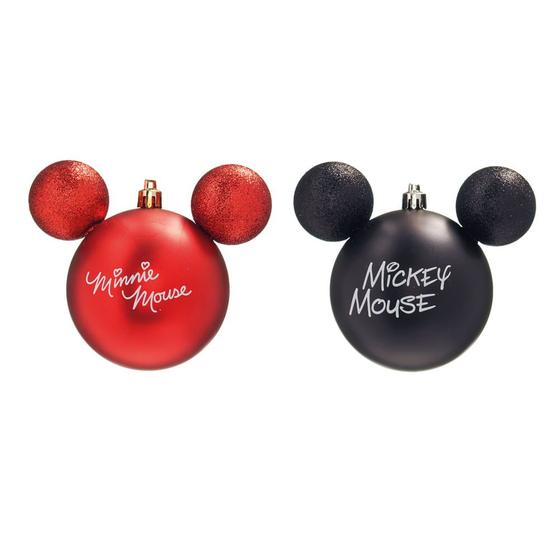 Imagem de Bola Natal Disney Ass Mickey E Minnie 8cm C/4 Pçs 1699724