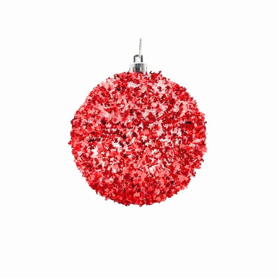 Bola Natalina Glitter 8cm Com Led Colorido - Wincy Natal Imagem de Bola Natalina Glitter 8cm Com Led Colorido