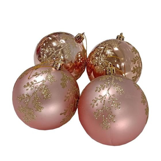 Imagem de Bola Natalina Monaco 8cm X 4pcs