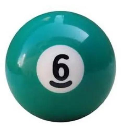 Imagem de Bola Numero 6 Bilhar Sinuca Snooker 50Mm Nova Avulsa