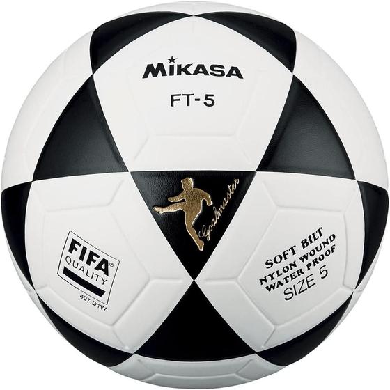 Imagem de Bola Oficial De Futevolêi Mikasa FT-5 - Preto/Branco