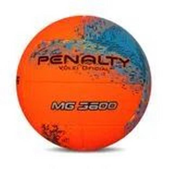 Imagem de Bola Oficial de Volei MG 3600 XXI Super Soft Laranja Penalty