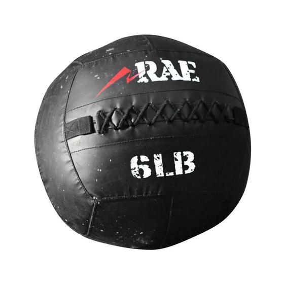 Imagem de Bola p funcional med ball de couro reforçado 6 lb wall ball