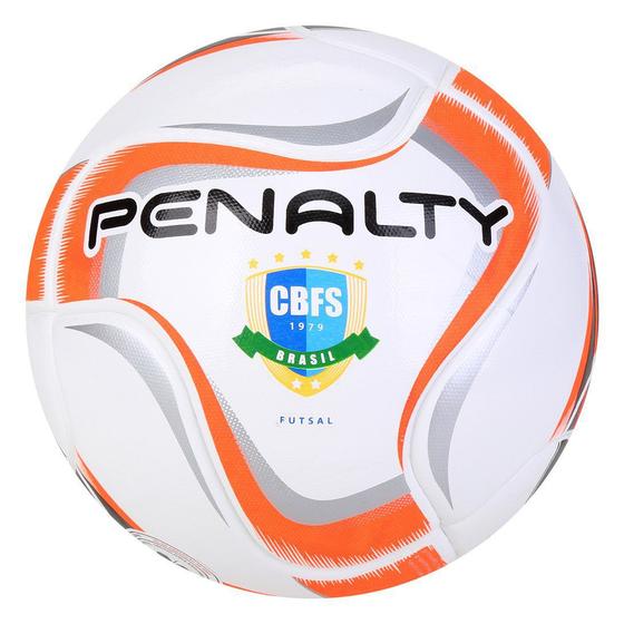 Imagem de Bola Penalty Futsal Max 200 Term X - Branco e Laranja