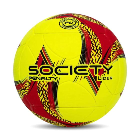 Imagem de Bola Society Penalty Lider Amarelo e Vermelho