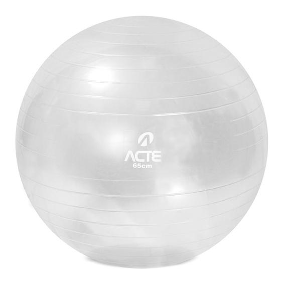 Imagem de Bola Suíça Para Pilates 65cm Crystal T9-Transparente - Acte Sports