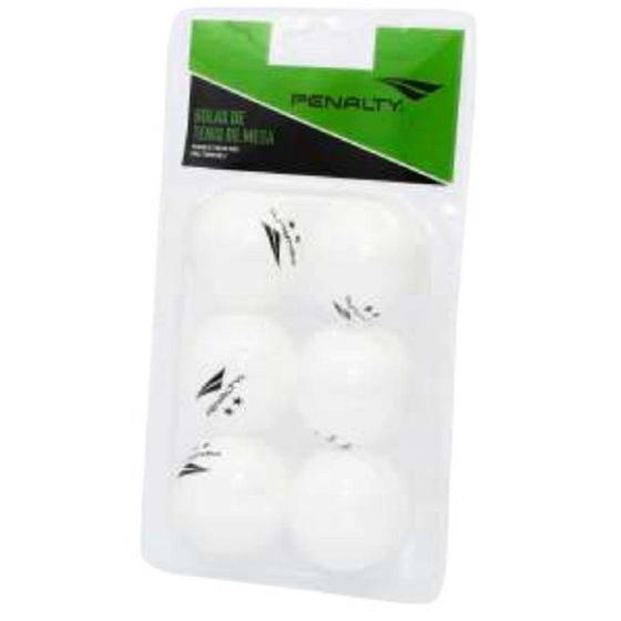 Bola tenis de mesa ping pong penalty kit c/6 laranja branca Menor preço em Bola tenis de mesa ping pong penalty kit c/6 laranja branca