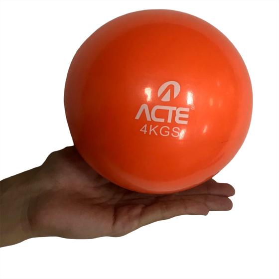 Imagem de Bola Tonificadora Toning Ball T174 Peso 4Kg Acte Laranja