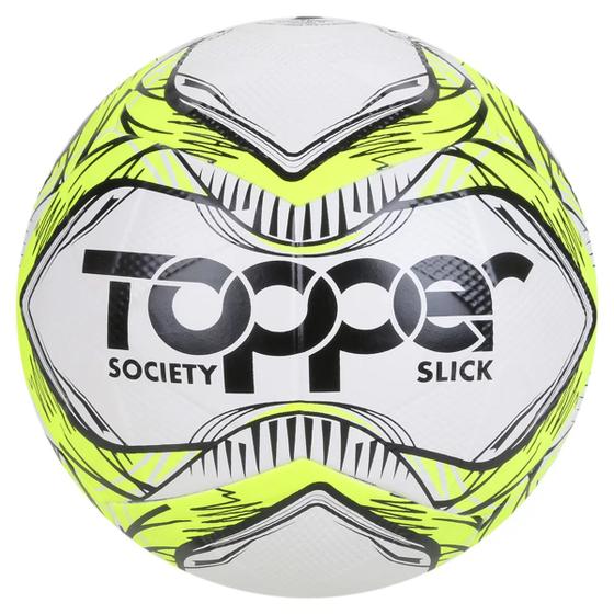 Imagem de Bola Topper Slick Society - Branco e Amarelo