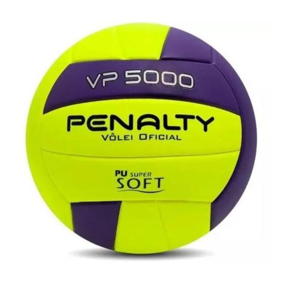 Imagem de Bola Vôlei Penalty VP 5000 - Amarelo/Roxo/Preto