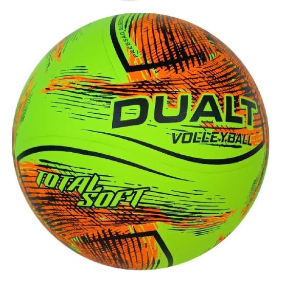 Imagem de Bola Voleibol Dualt Total Soft Verde/Laranja