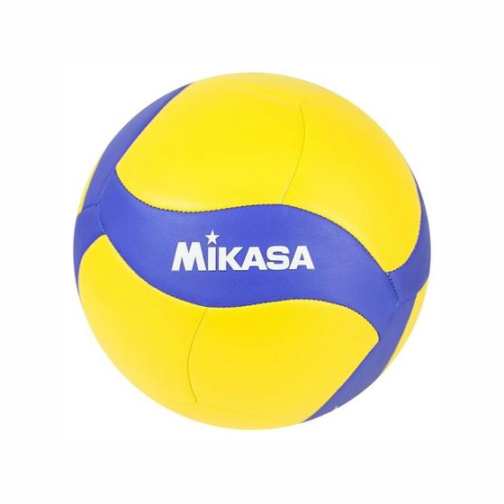 Imagem de Bola Voleibol Mikasa Modelo V370W Padrão FIVB Vôlei Jogo Quadra Amador Treino Oficial em Couro