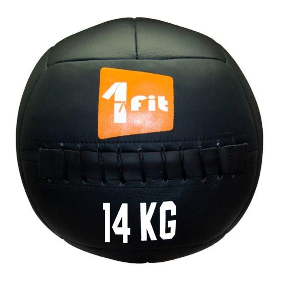 Imagem de Bola Wall Ball Peso Resistência 14kg Funcional 1 Fit