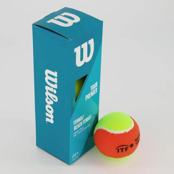 Imagem de Bola Wilson Tour Premier - unissex - amarelo+laranja