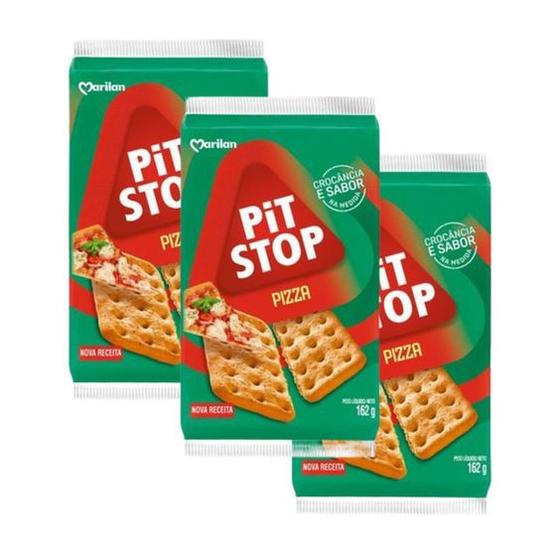 Imagem de Bolacha Biscoito Sabor Pizza Embalagens Práticas 18 Pacotes