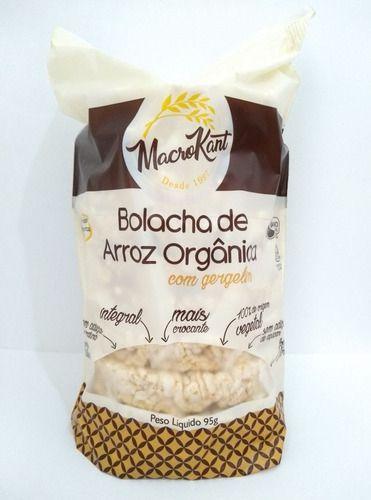 Imagem de Bolacha de Arroz Orgânica Gergelim Macrokant 95g