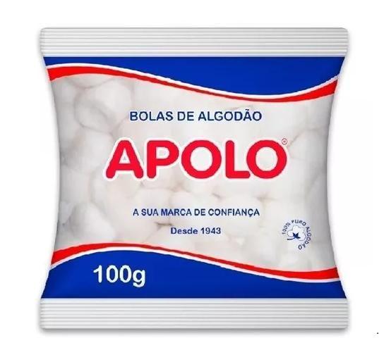 Imagem de Bolas de algodão apolo 100% algodão 50g