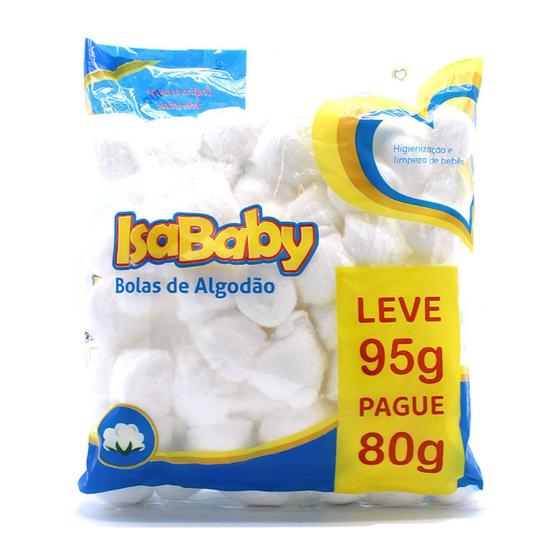 Imagem de Bolas de Algodão Isababy 95g