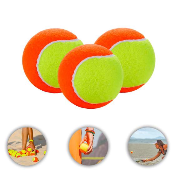 Imagem de Bolas De Beach Tennis Kit Com 3 Unidades