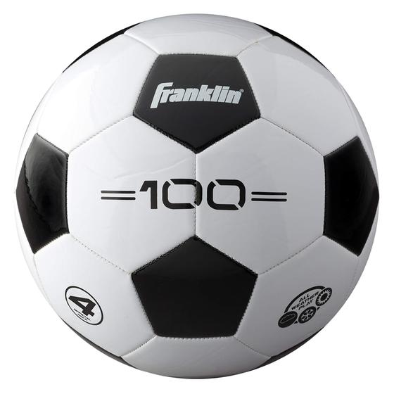 Imagem de Bolas de futebol Franklin Sports F-100 tamanho 4 para jovens, pacote com 12