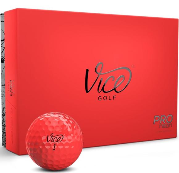 Imagem de Bolas de golfe Vice Golf Pro Red 2019 (uma dúzia)