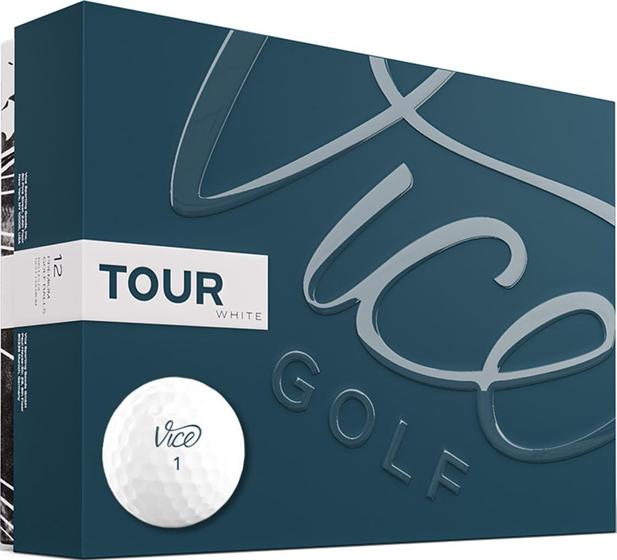 Imagem de Bolas de Golfe VICE Golf Tour White - 3 Peças - Construção Surlyn