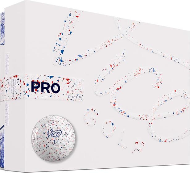 Imagem de Bolas de golfe VICE Pro Drip Version Red/Blue Drip