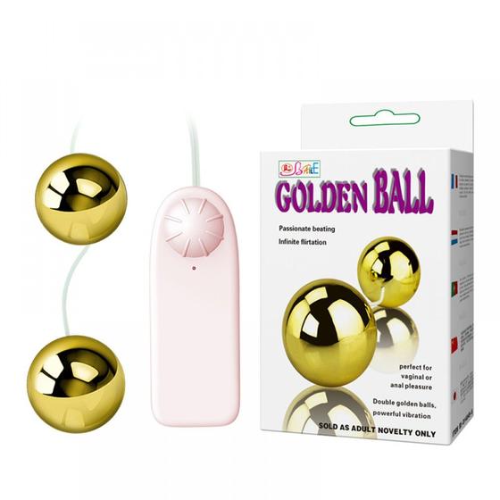 Imagem de Bolas Para Pompoar com Vibro Multivelocidade - Golden Ball