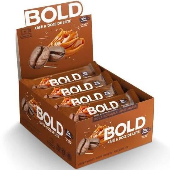 Imagem de BOLD BAR (Cx 12un de 60g) Bold Snacks - Café e Doce de leite