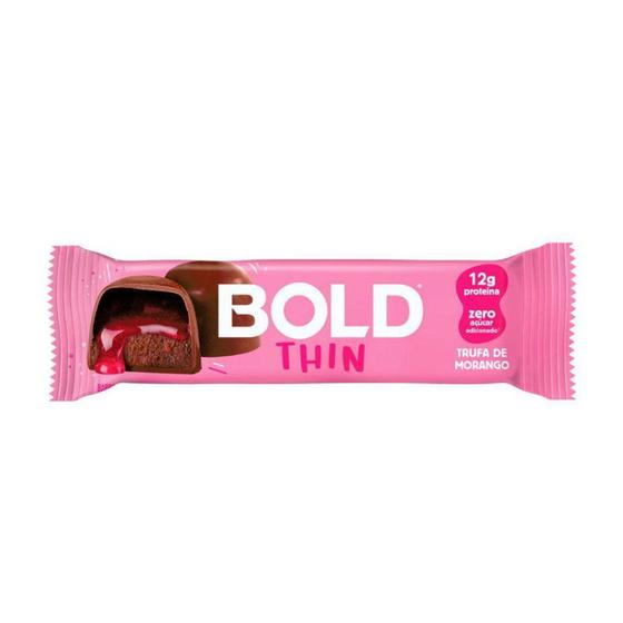 Imagem de Bold Thin - Trufa de Morango - 40g - Bold Snacks - Bold Nutrition