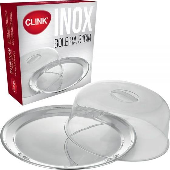 Imagem de Boleira Inox Porta Bolo com Tampa 31cm - Clink