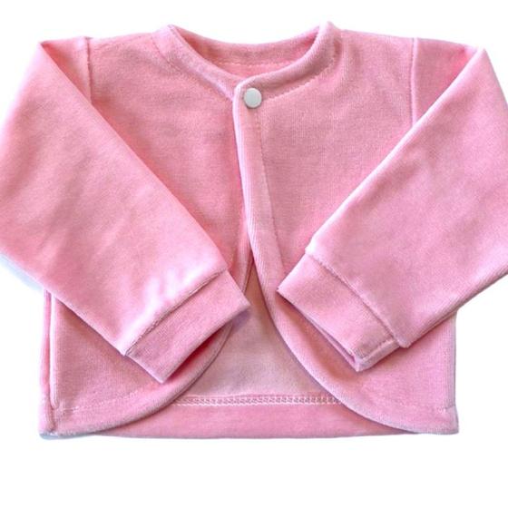 Imagem de Bolero Bebê Menina de Plush Rosa Claro Mundo Nina Kids