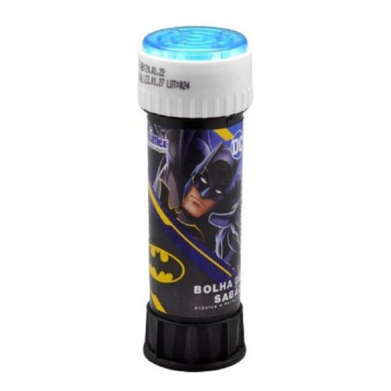 Imagem de Bolha de sabão Batman Brasilfex com 1 unidade, infantil, não tóxica, perfumada