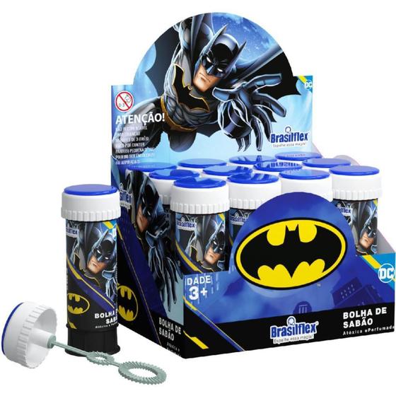 Imagem de Bolha de Sabão Batman Clássico 60ML com Jogo  Caixa com 12 Unidades
