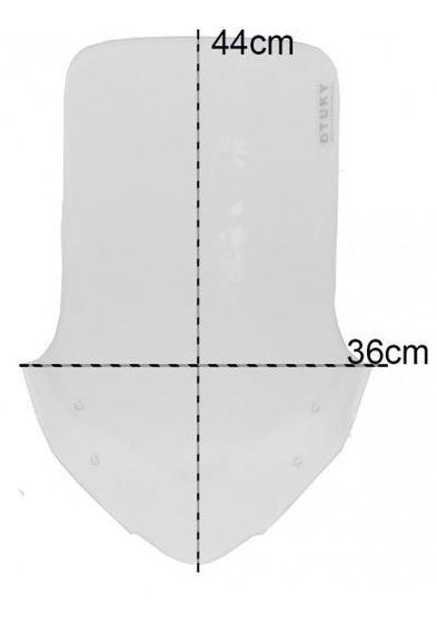 Imagem de Bolha Para Honda Nc 700 X Tamanho Alongado 10 Cm cristal