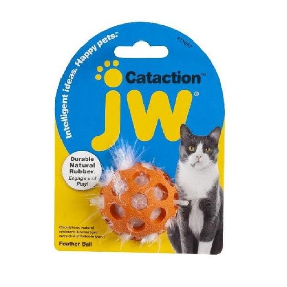 Imagem de Bolinha de Brinquedo p/ Gato JW Cataction Feather Ball