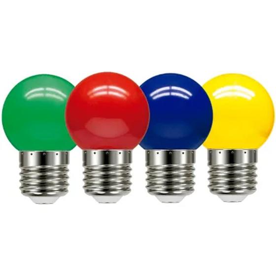 Imagem de Bolinha de led coloridas 1w 127V E27 - ctb