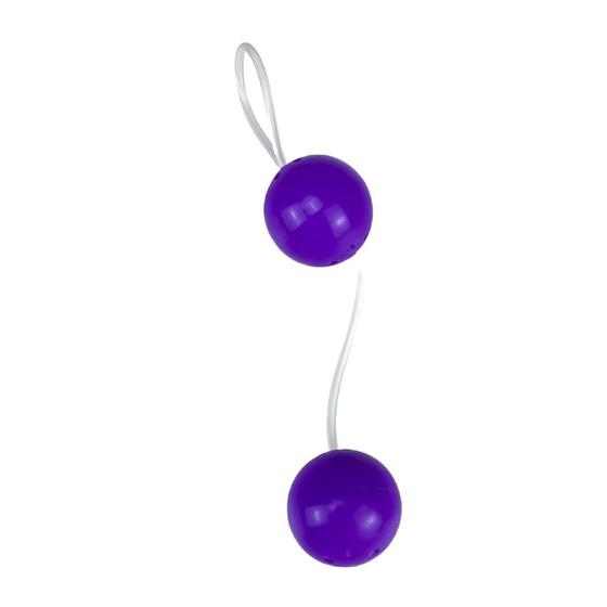 Imagem de Bolinha Pompoar Violeta Ginástica Íntima Pesos para Exercícios de Kegel Kit 2 Unidades