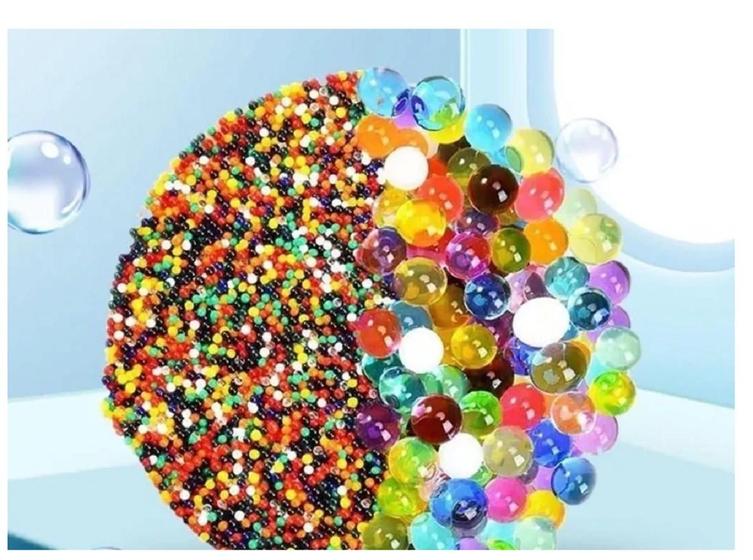 Imagem de Bolinhas de gel refil arminha 7a 8 mm blaster orbeez 4 mil unidades