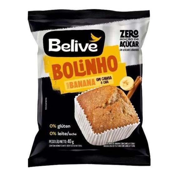 Imagem de Bolinho de banana, canela e chia belive 40g