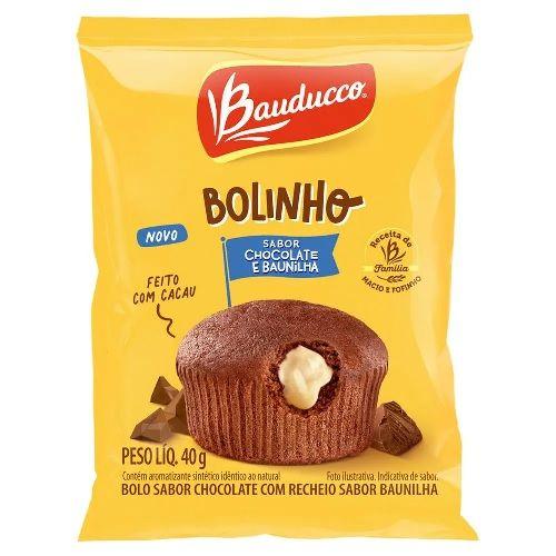 Imagem de Bolo Bauducco Chocolate c/ Recheio de Baunilha com 16 Unidades