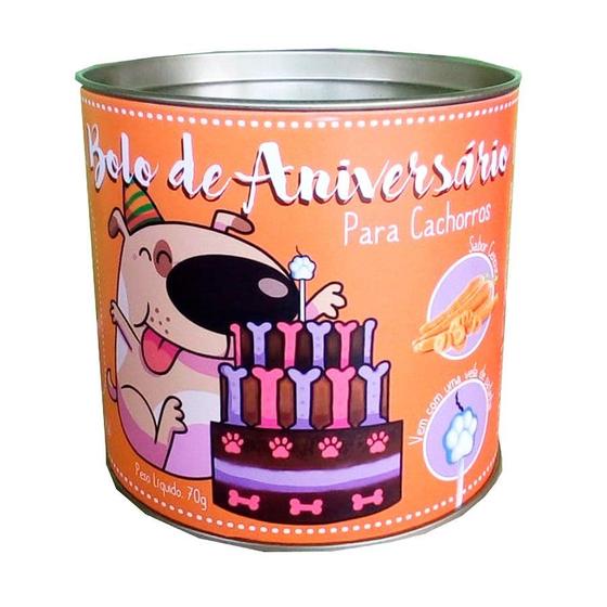 Imagem de Bolo de Aniversário Padaria Pet para Cães Sabor Cenoura 70g