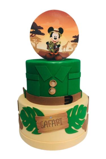 Imagem de Bolo Fake Mickey Safari Verde