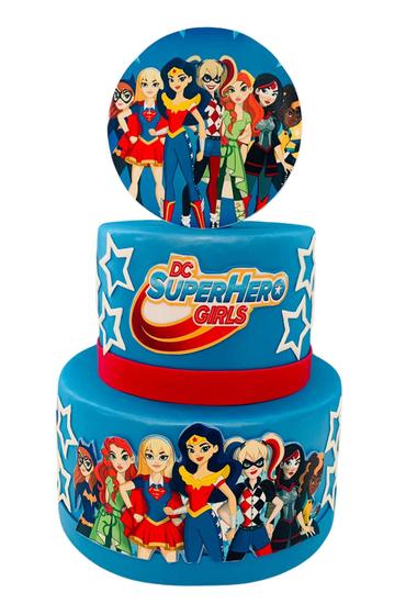 Imagem de Bolo Fake Super Hero Girls