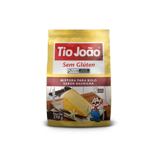 Imagem de Bolo Sabor Baunilha Tio João Mistura Para Bolo 270G